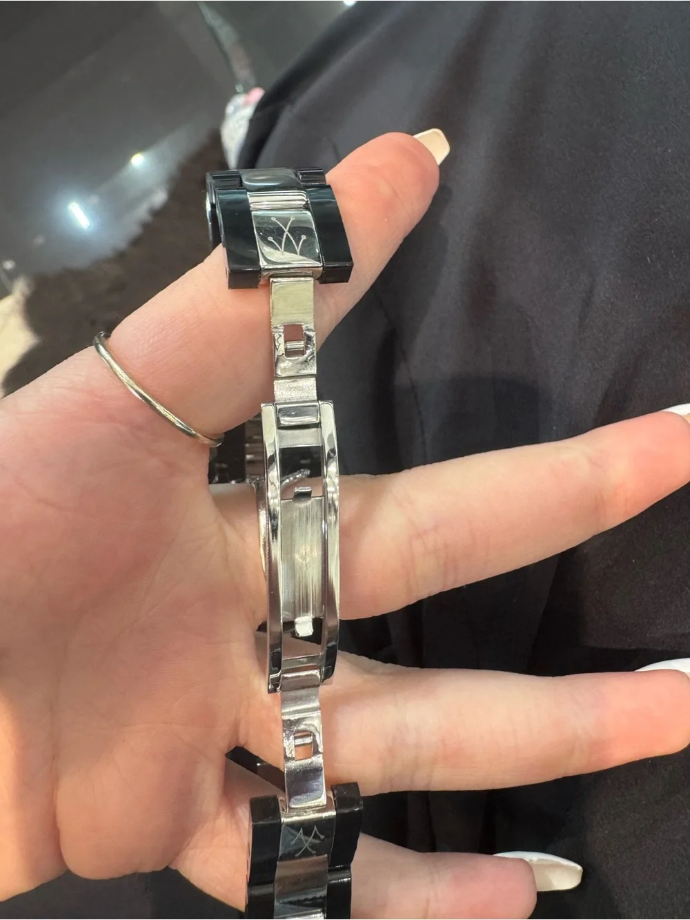 New ToyWatch Black Plasteramic Watch with Crystal Bezel & Markers